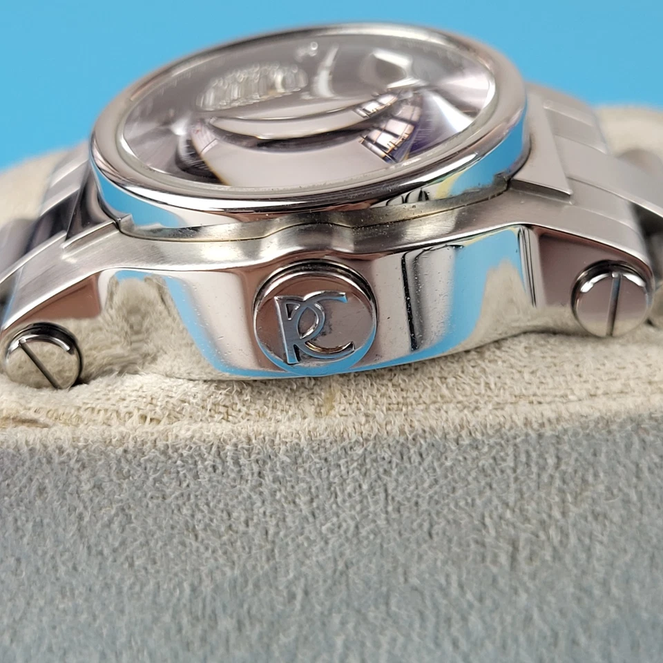 Reloj suizo Renato Beauty diamante cronógrafo esfera negra mop G15211 Foto 3 de 4