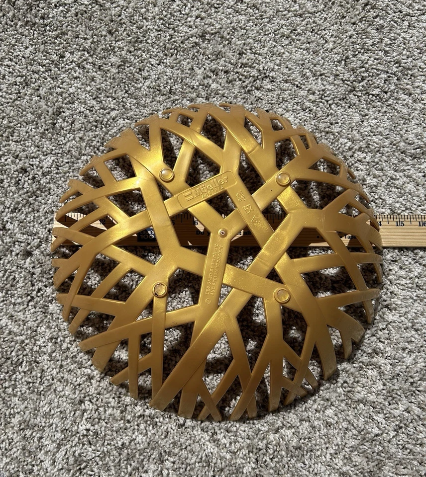 Cesta tigela de frutas MUELLER Áustria Milosh & Stevan 14 pol Modelo: FB-111 dourado - Imagem 2 de 4