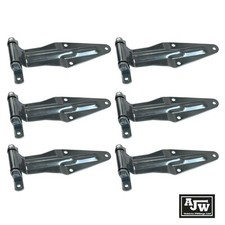 Rear Barn Door Hinge Set (x6) Truck, Door Blank, 295 x 90mm Zinc Plated Steel