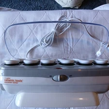 Conair Jumbo and Super-Jumbo Ceramic Hair Rollers 12-Piece No Clips or Pins