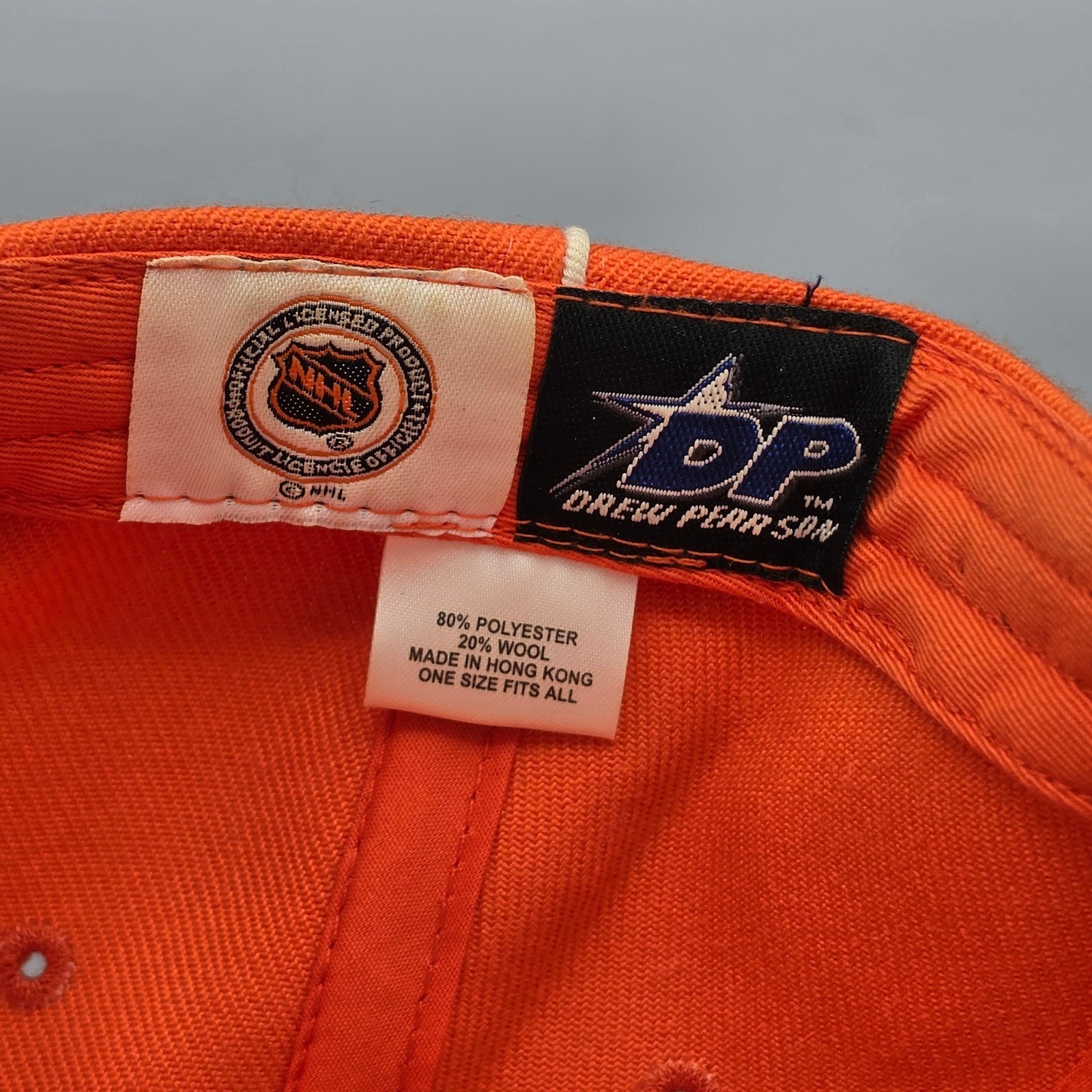 Drew Pearson Hat Mens OSFA Orange New York Islanders NHL Baseball Cap Hockey Fan image 7