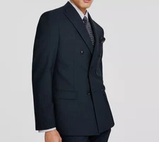 Bar III Men's Slim-Fit Emerald Green Solid Double-Breasted Separate Jacket-40R