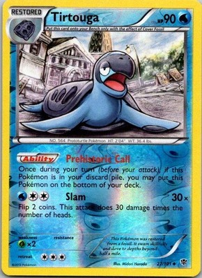 Tirtouga 27/101 Reverse Holo Uncommon Plasma Blast LP