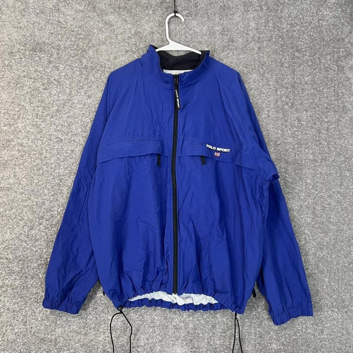 Polo Sport Blue Windbreaker Coats, Jackets & Vests for Men for