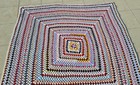 Handmade Crochet Granny Square Afghan Blanket Multicolor 4.5 x 4.2 Ft — photo 4