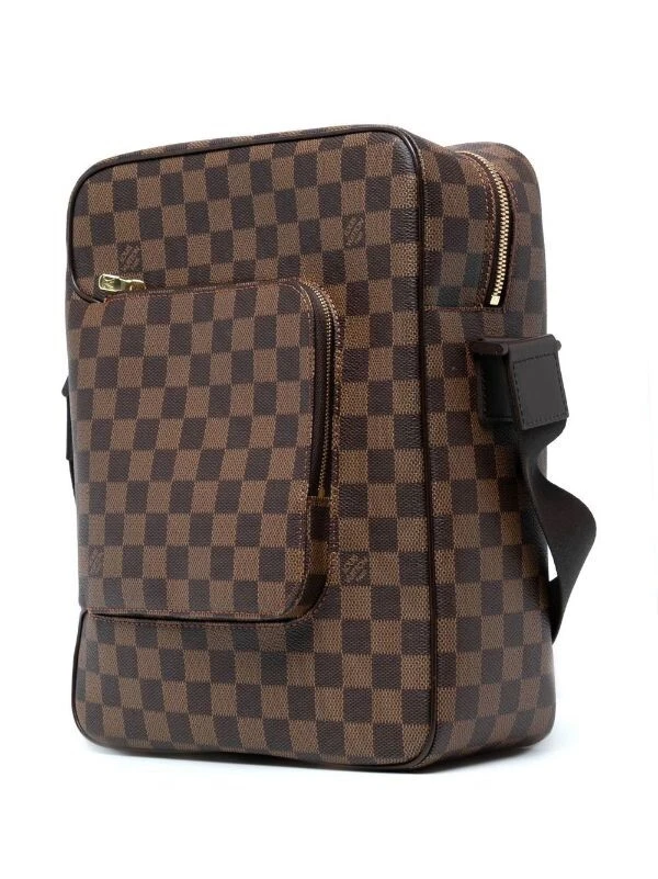 LOUIS VUITTON Men's Messenger OLAF MM Damier Ebene Briefcase