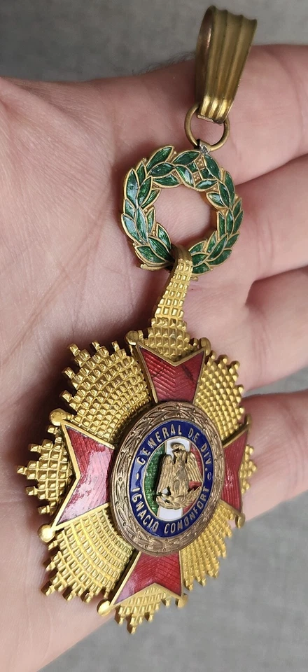 墨西哥秩序卫士共和国十字勋章 Ignacio Comonfort 1920 年代将军 — 第 2/4 张图片