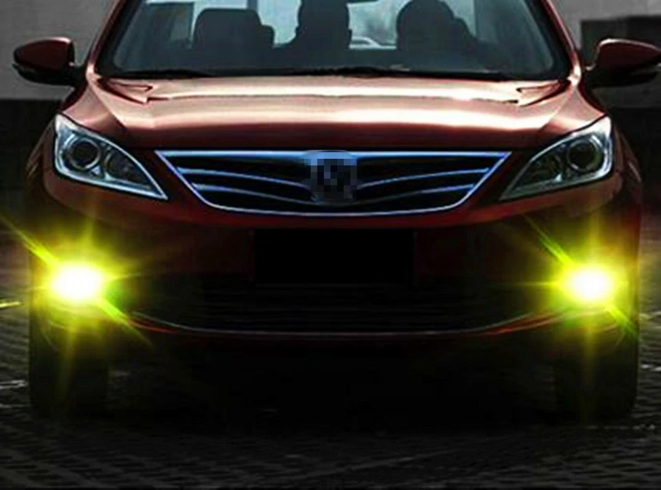 Lâmpada de neblina LED amarela dourada para 2004-2006 Ford F-150 dianteira esquerda e direita 2 peças - Imagem 2 de 4