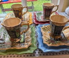 TableTops Unlimited Rue De Paris Hand Painted Dishware - Selling BY THE PIECE -