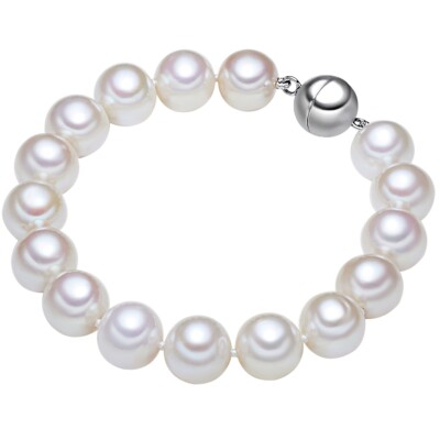 Lulu   Jane Damen Perlen-Armband aus Sterling Silber