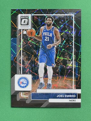 2022-23 Panini Donruss Optic JOEL EMBIID BLACK VELOCITY /39 #27 JERSEY MATCH MVP