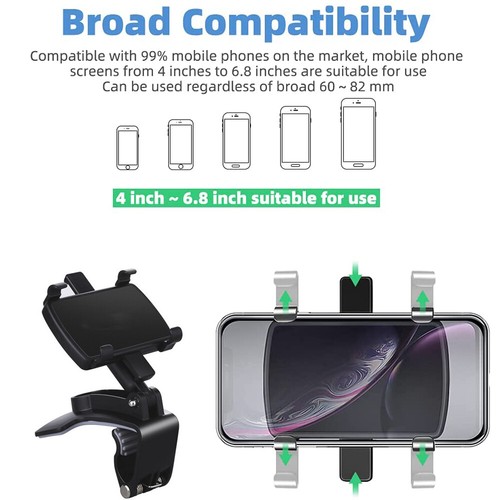 Universal Car Dashboard Mount Holder Stand Clamp Cradle For Cell Phone iPhone - Picture 7 of 11
