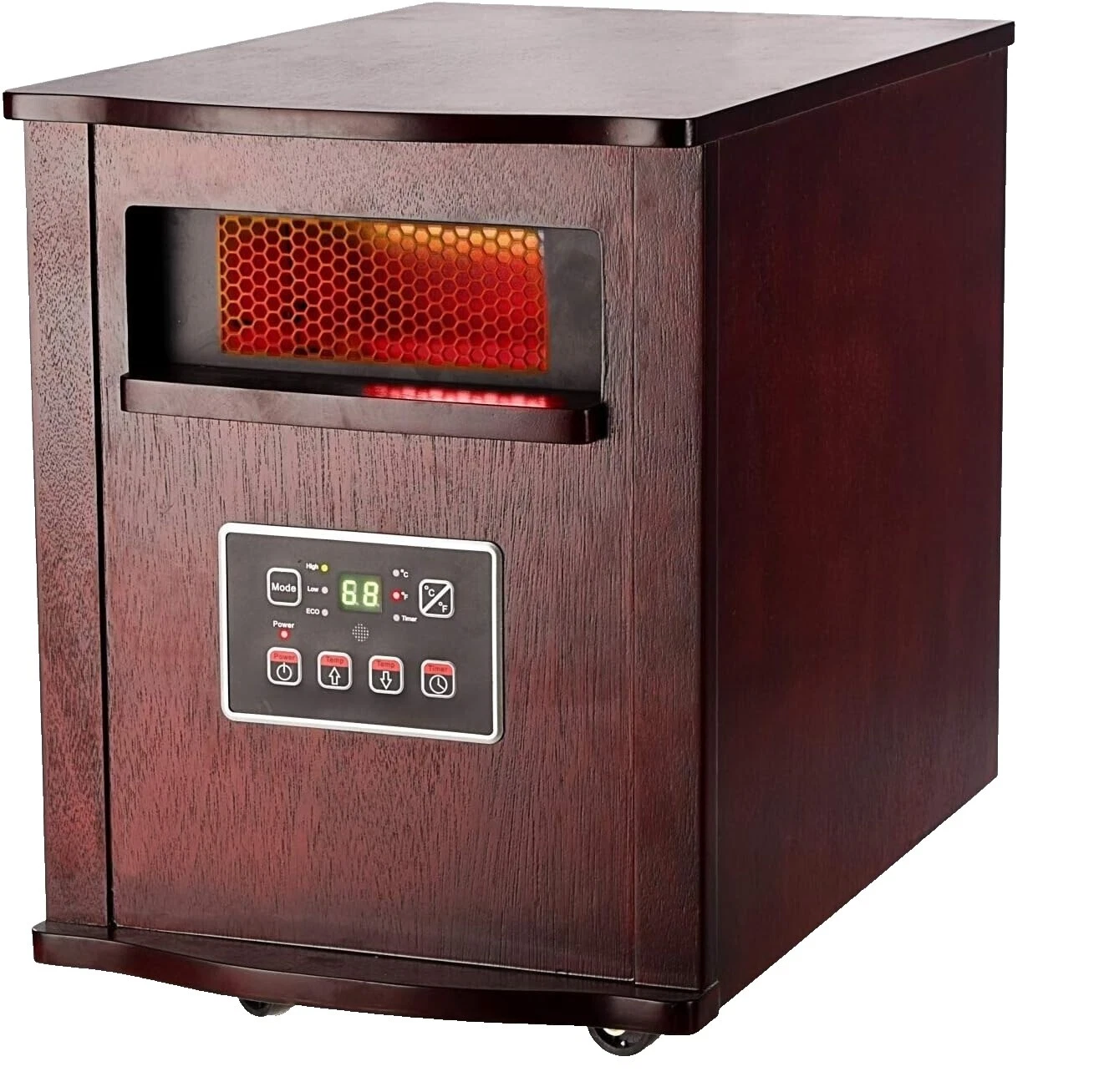 Los aparatos de calefacción en casa eléctrico de madera Optimus