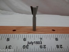 (1) NEW 14° 1/2" D Dovetail Bit Carbide Tipped Router Bit 1/4" Shank qw