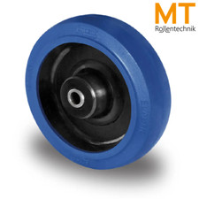 Blue Wheels Rad Ø 80–200 mm Gummi blau – Schwerlastrad Ersatzrad inkl. Schraube