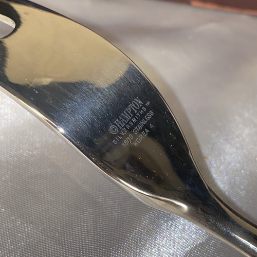 Hampton SIlversmiths 18/10 Stainless Korea Serving Fork And Knife Set Case - 12" - Picture 6 of 12