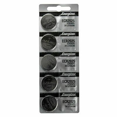 Lot of 5 Genuine Energizer ENERGIZER CR2025 BATTERIES 3V LITHIUM CR 2025 DL2025