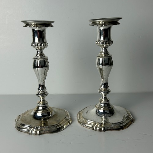 Vintage WMF Candlestick Holders Silver Plated Made in England Set of Two - Picture 2 of 16