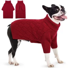 Dog Sweater Dog Sweaters for Medium Dogs Warm Dog Christmas Sweater Winter Me...