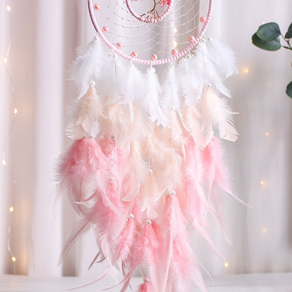 Trees of Life Crystal Dream Catcher Handmade Feather Dreamcatcher Wall