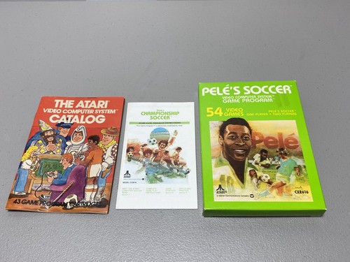 Pele's Championship Soccer (Atari 2600) CIB Complete in Box NICE!! NTSC - Picture 3 of 6