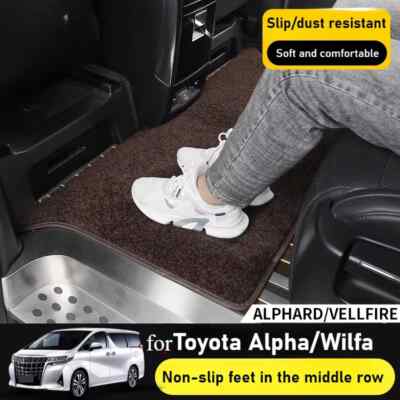 For Toyota Alphard/Vellfire 30 Series 2 Row Floor Mat - Middle Row Velvet Carpet