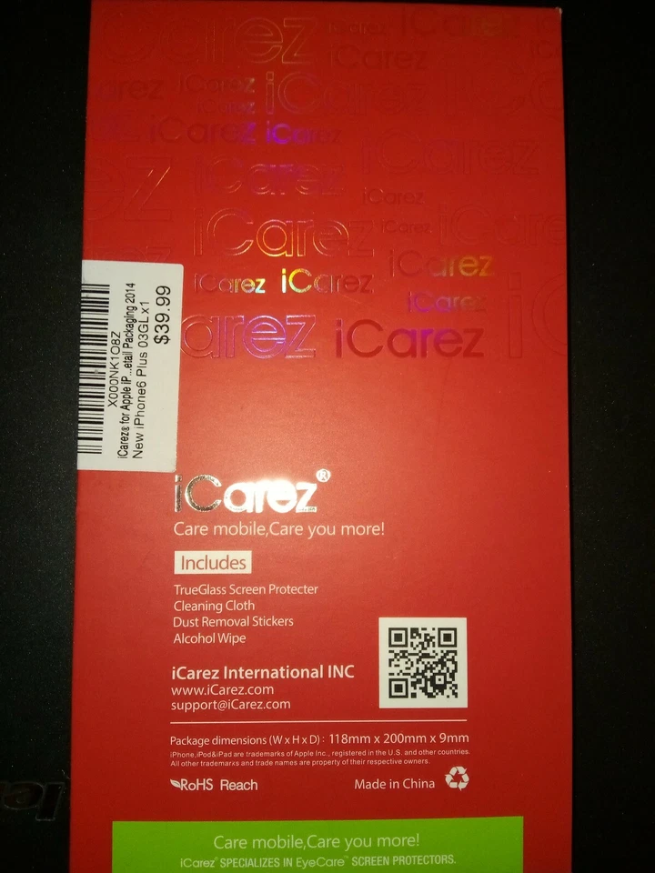 Icarez True Glass Pro screen protector kit for Apple iPhone 6 Plus - Image 2 of 2