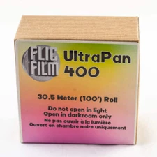 Flic Film - Flic UltraPan 400 - 35mm, 30.5m bulk roll (100ft)