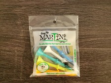MARTINI Golf Tees 1 pack of 5 assorted color step up 3 1/4" Longer Drives Blue