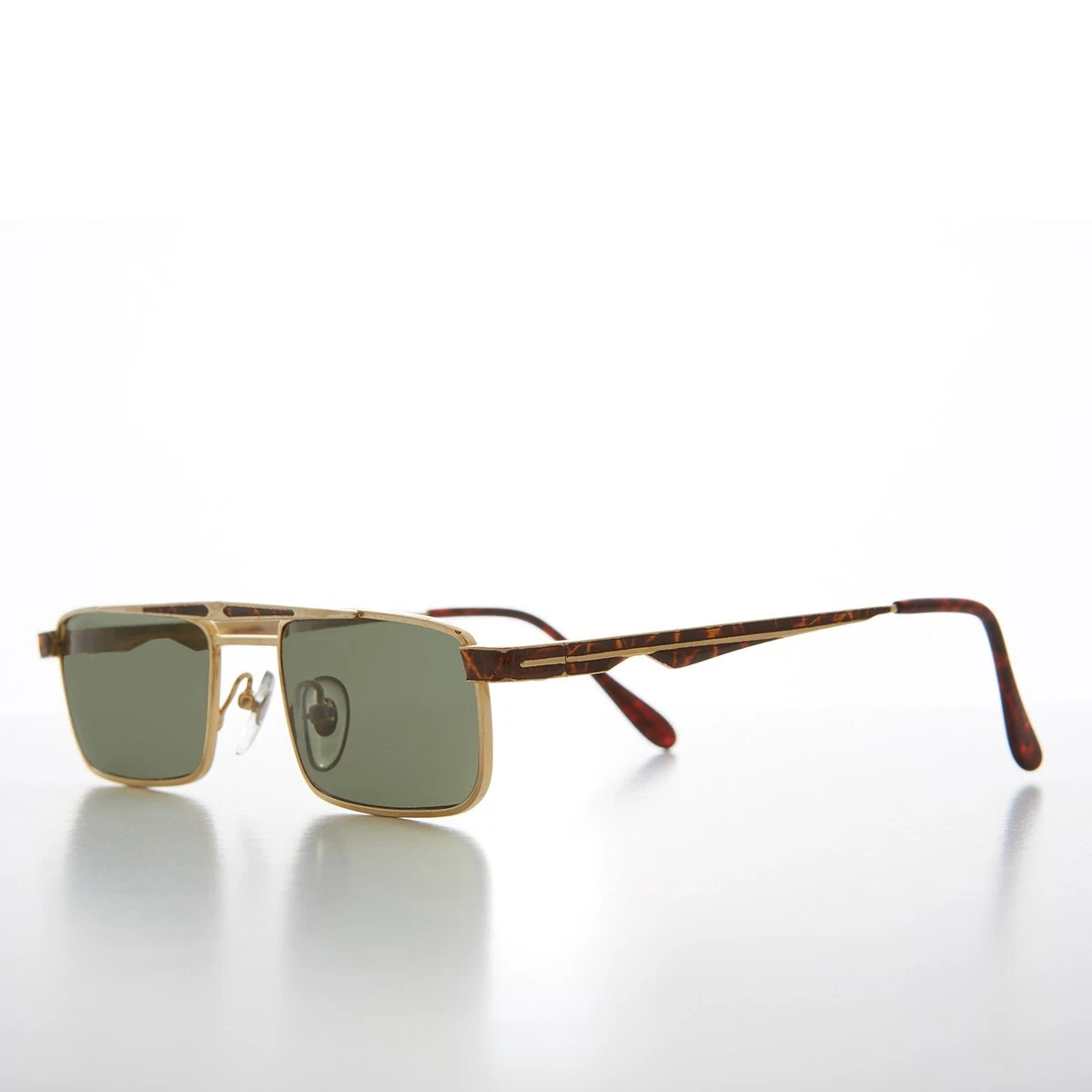 Rare 90s Rectangular Aviator Vintage Sunglasses - Duke