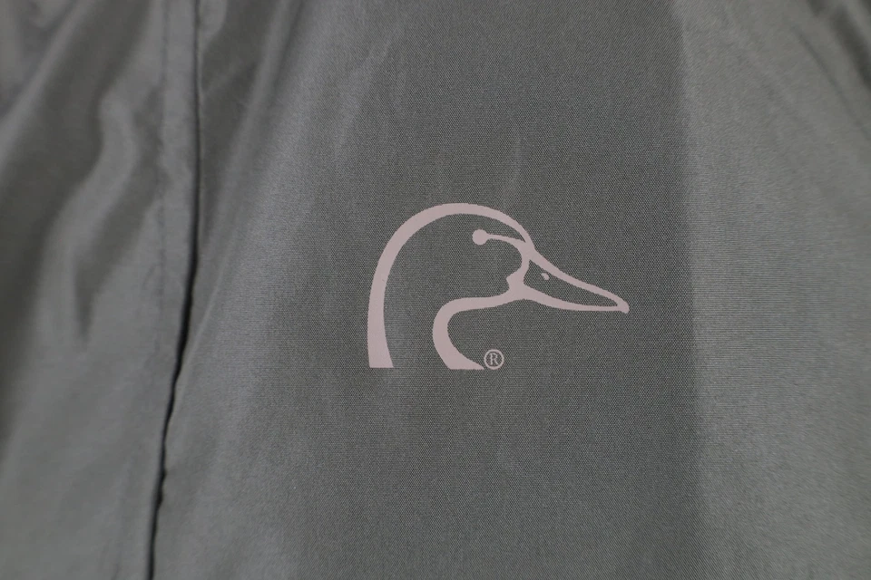 Vintage Ducks Unlimited Mens Large Spell Out Waterproof Hooded Rain Jacket Green - Image 4 of 4