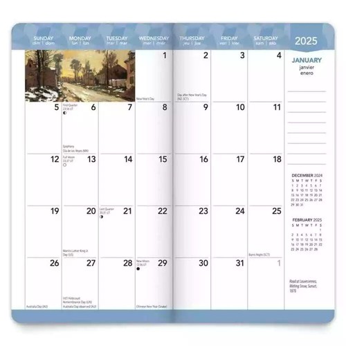 Claude Monet 2 Year 2025-2026 Monthly Pocket Planner, New in Plastic Jacket - Picture 2 of 3
