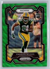 2023 Panini Prizm #335 Emanuel Wilson Green Wave