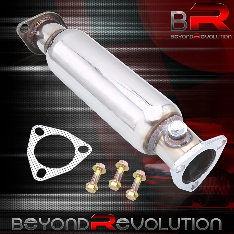 For 1988-2000 Civic JDM Polish Exhaust Stainless Steel Catback Pipe Foto 3 de 3