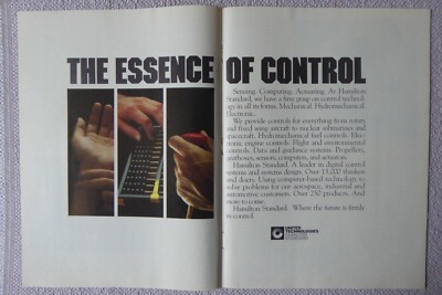 8/1983 PUB HAMILTON STANDARD DIGITAL CONTROL SYSTEMS ORIGINAL AD