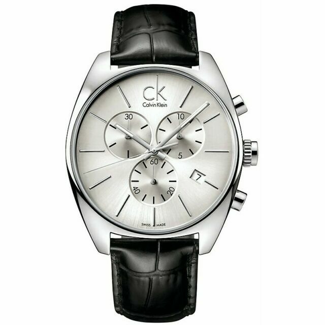 Calvin Klein K2F27120 44mm Cassa di Acciaio, Cinturino di Pelle, Orologio  da Polso per Uomo | Acquisti Online su eBay