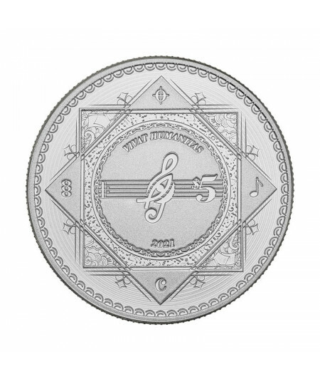 Vivat Humanitas 1 OZ 2021 5 Dollars Tokelau Silver 999 Coin