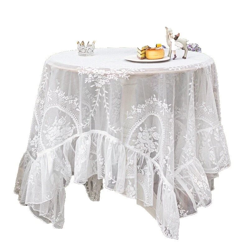 Polyester Blend White Tablecloths
