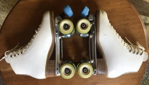 GAM Boots FIGURE ROLLER SKATEs ATLAS PLATEs Roll Line Wheels 8.5 Canada & Italy