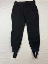 Schoeller Ski Pants Womens 12 Black Poly Blend Stirrup Leg USA Made