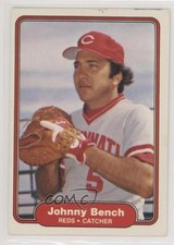 1982 Fleer Johnny Bench #57 HOF 0l2