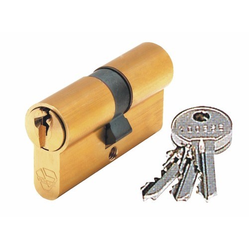 Cylindre varié 30 x 60 mm en laiton poli FIRST 7000 Vachette pour porte d'entrée