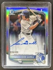2025 Bowman Draft Sean Gamble Chrome Auto Refractor 1st Prospect #/499 Royals