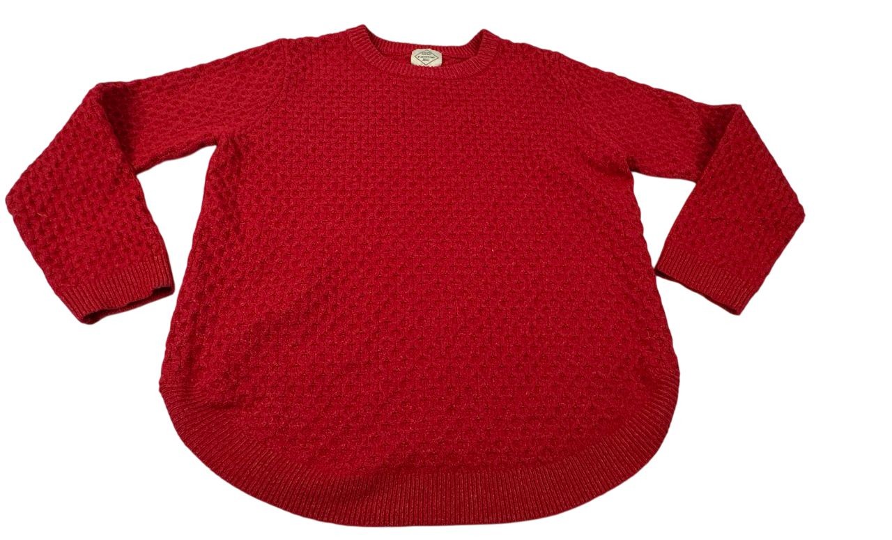 Vintage St John's Bay Red Chunky Knit Pullover Sweater. Women's - Size L