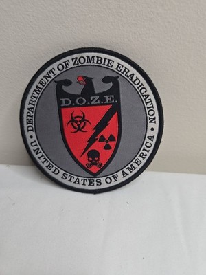 ZERT NATION '' D.O.Z.E  ''Woven Morale Patch Zombie Zero Day