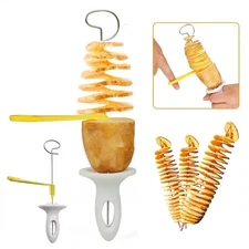 Potato Spiral Cutter Maker Vegetable Slicer Kitchen Tool Creative Cooking Gadget
