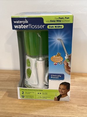 Waterpik Water Flosser For Kids WP-260W Standard & Orthodontic Tip For Braces