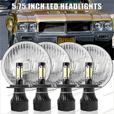For Buick Gs 455 1970-1972 Round 4pcs 5-34 5.75inch Led Headlights Beam