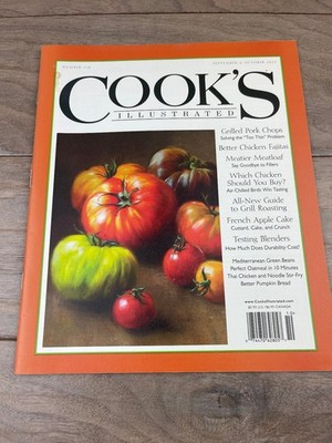 Cook's Illustrated Magazine Sept/Oct 2013 #118 Grill Roasting Heirloom Beans