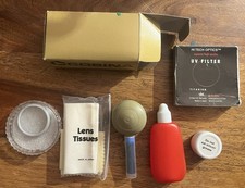 Camera Equipment Bundle: Cleaner, Various Rings, Filters, Etc